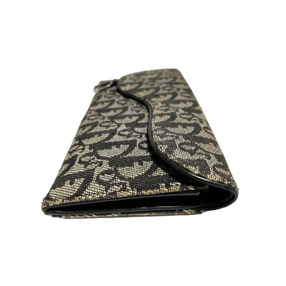 Dior Black and Gray Oblique Canvas Clutch Wallet - Picture 5 of 11